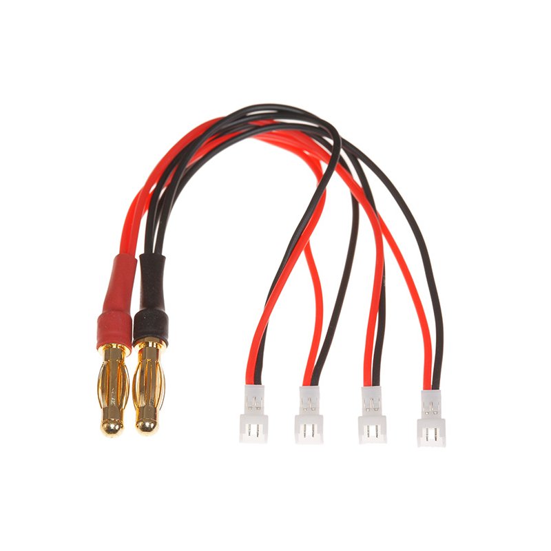 Charge Lead 4x parallel molex > 4mm golden connector
